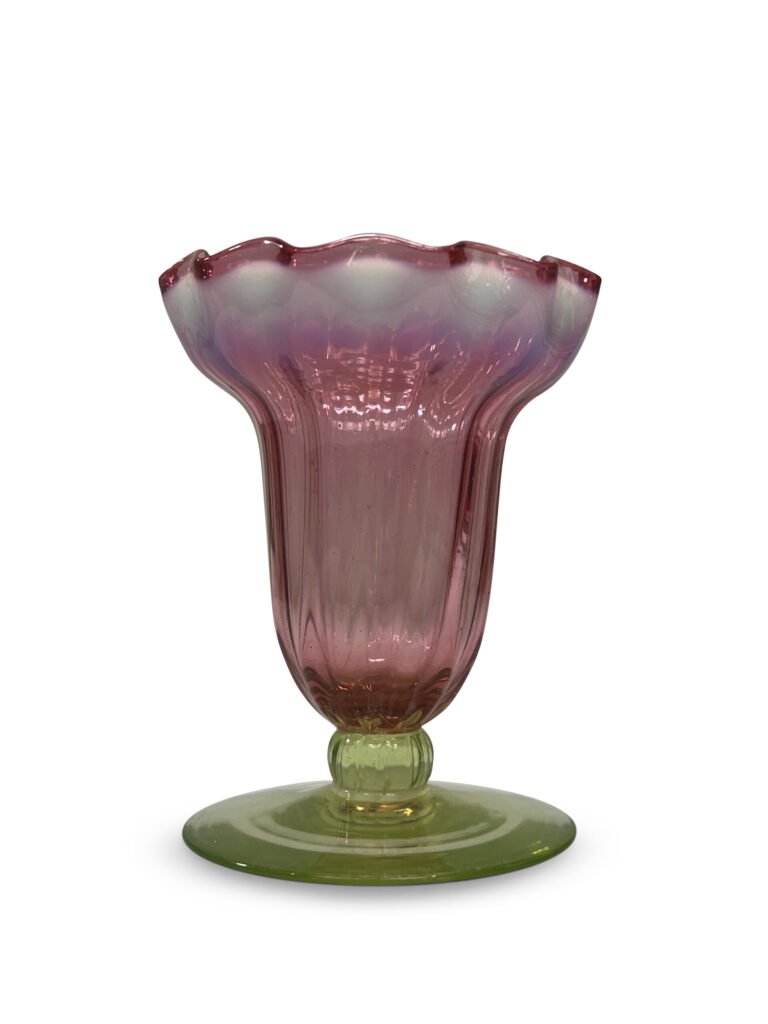 19th Century Ruby Vaseline Vase, c.1890 - Valentine’s Antique Gallery