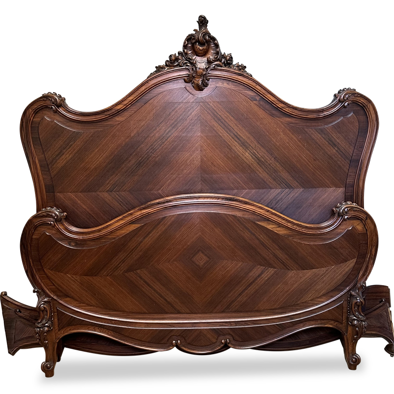 antique French rosewood bed