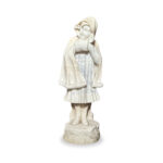 antique marble statue of a girl