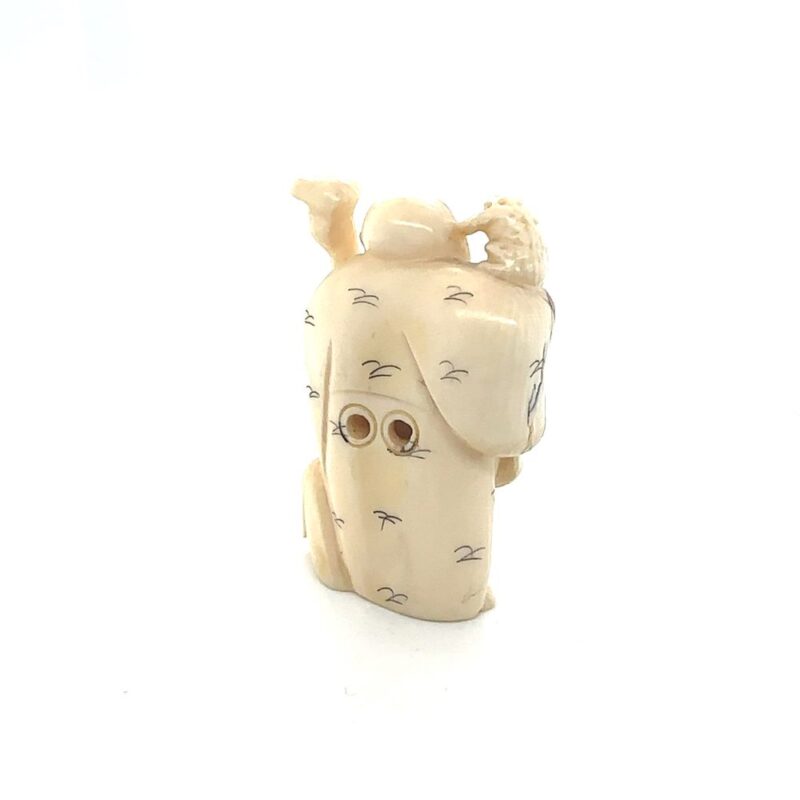 Oriental varved ivory netsuke c. 1900