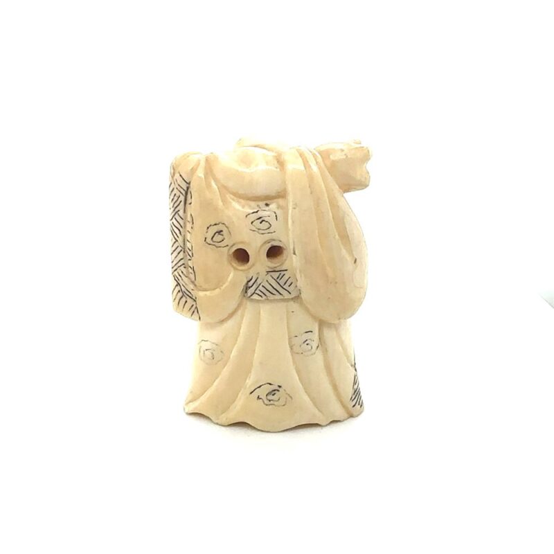 Oriental varved ivory netsuke c. 1900