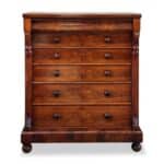 6 drawer Victorian mahogany chest side