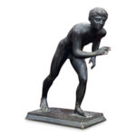 Bronze figure the athlete