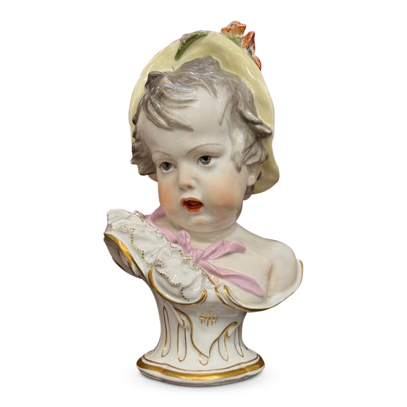 Bust of baby girl Spring c1900