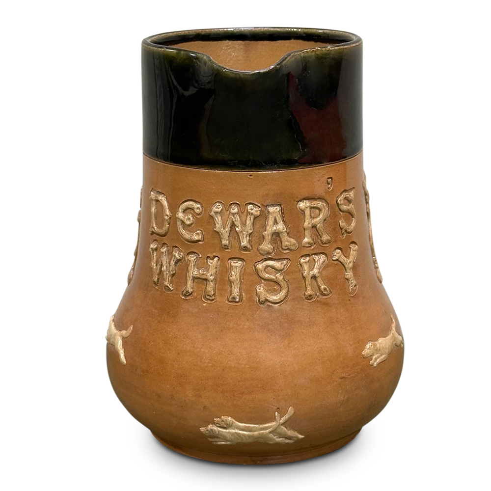 Dewars Whisky Lambeth stoneware jug