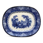 Doulton burslem blue platter