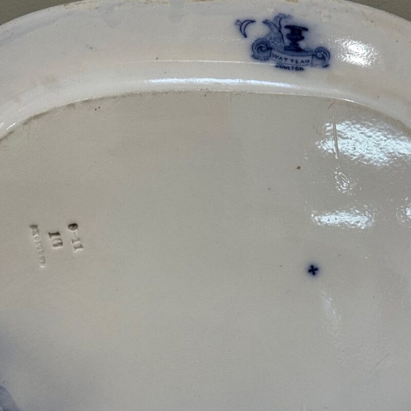 Doulton burslem blue platter