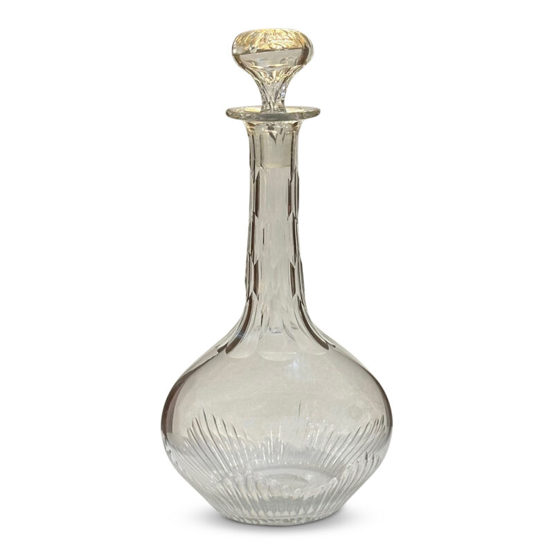 English cut crystal decanter with stopper