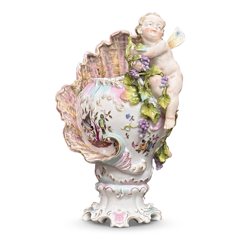 Meissen cherub vase
