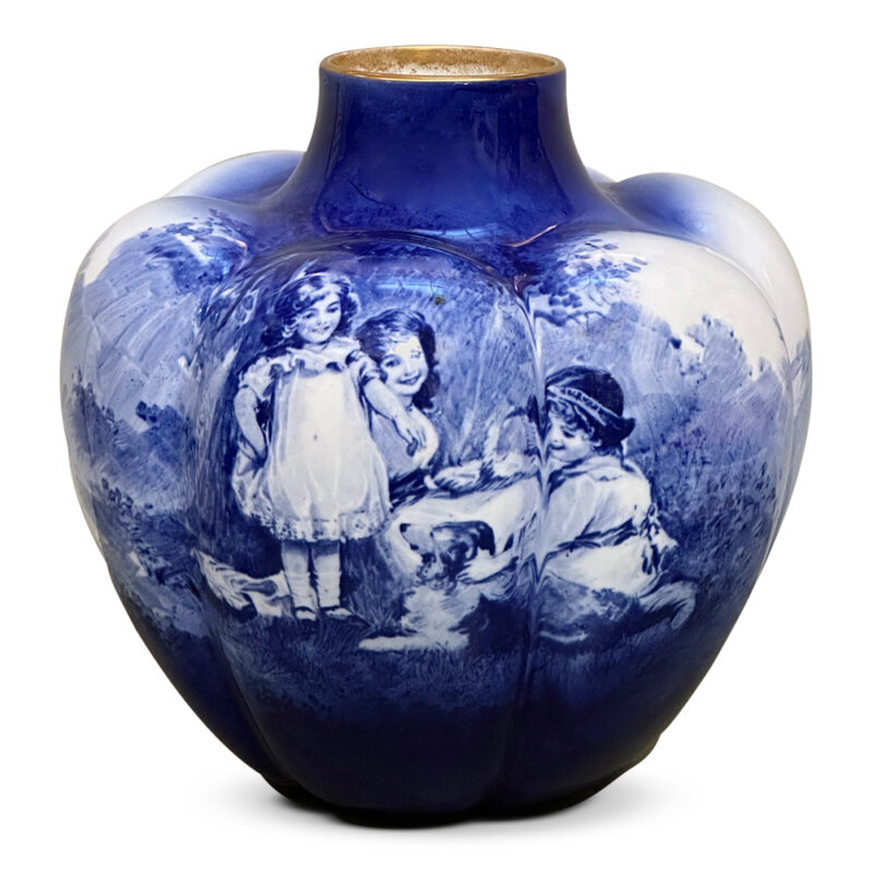Royal Doulton children in the wood vase