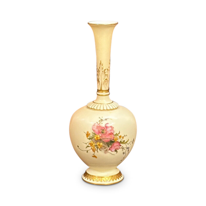 Royal Worcester blush ivory specimen vase