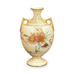 Royal Worcester chrysanthemum vase