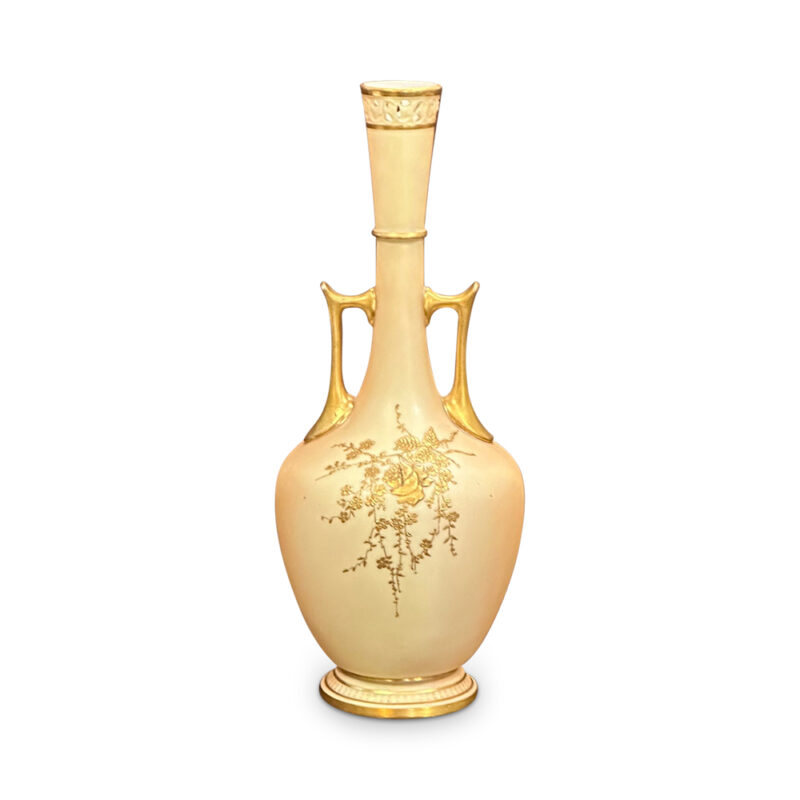 Royal Worcester gilt double handled vase
