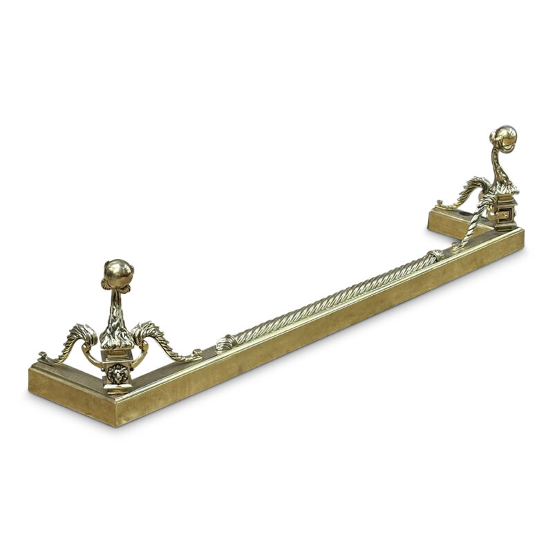 brass fender with claw and ball mounts