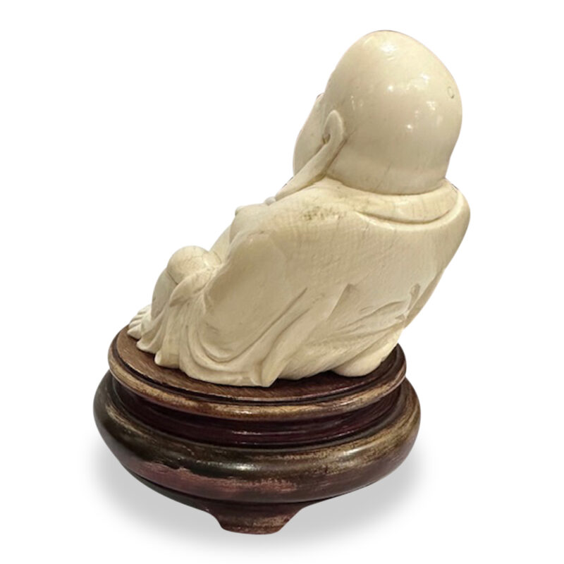 Oriental hand carved ivory budda c.1900