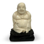 Oriental carved ivory budda c. 1940