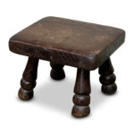 18th century oak miniature stool
