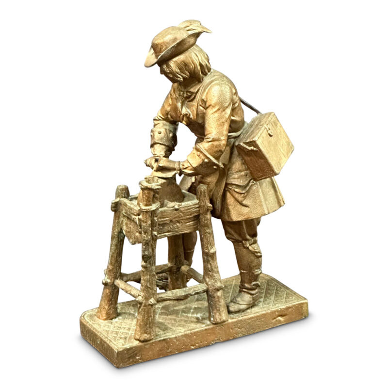 spelter figure of tradesman