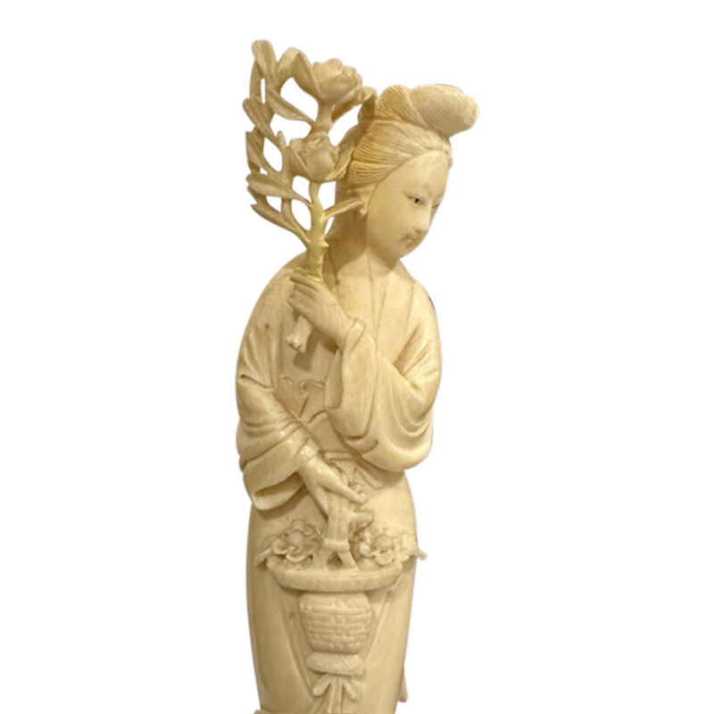 tall ivory figure detail