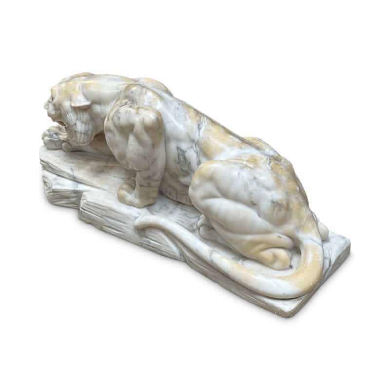 alabaster tiger figure back