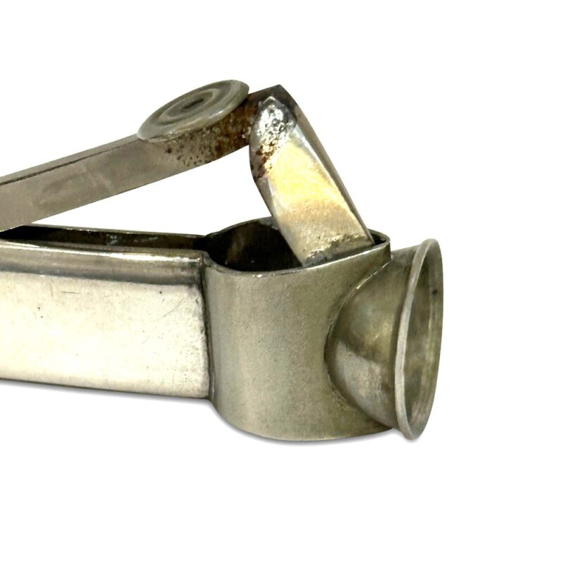 silver cigar cutter with pocket knife