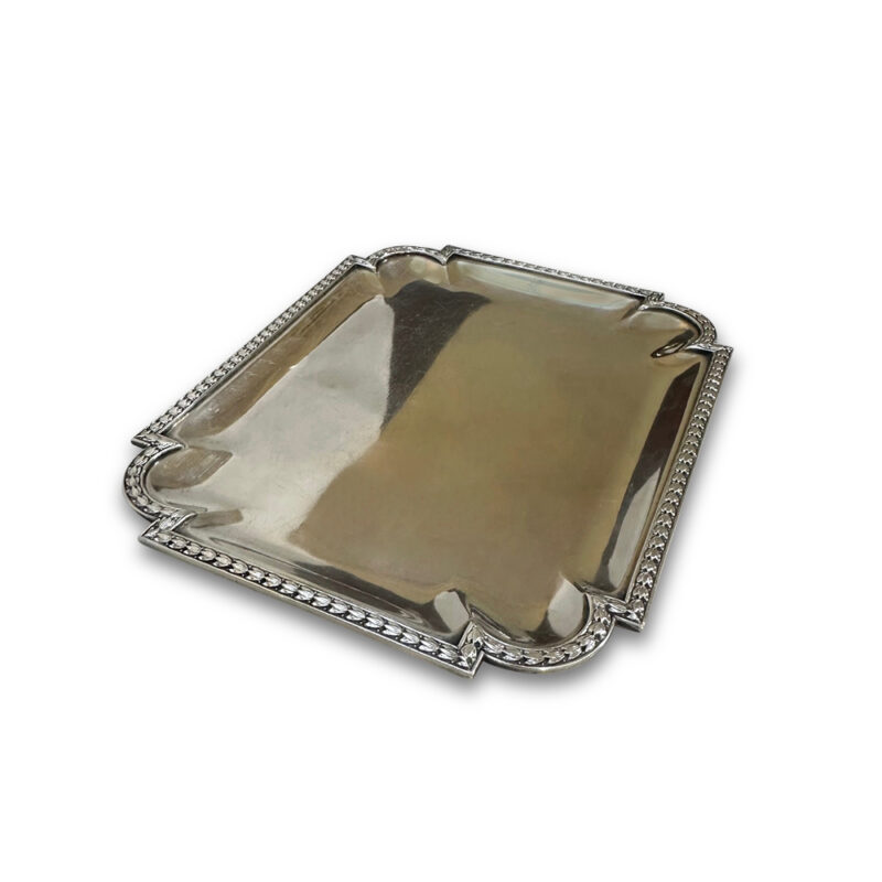 silver tray