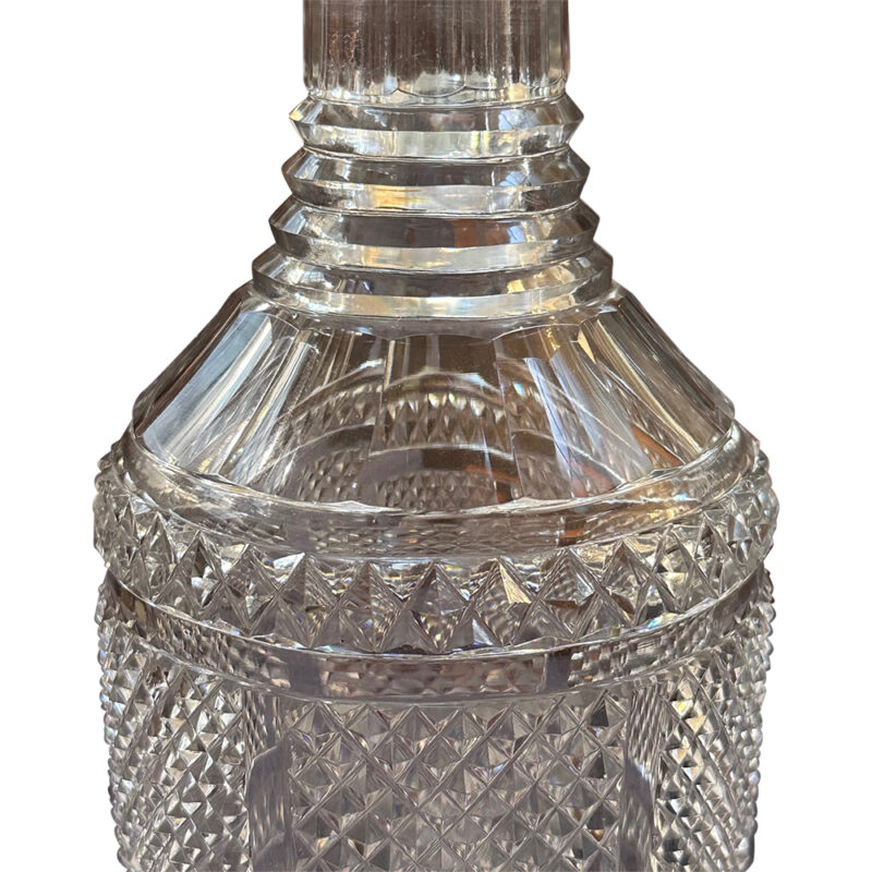 crystal decanter detail