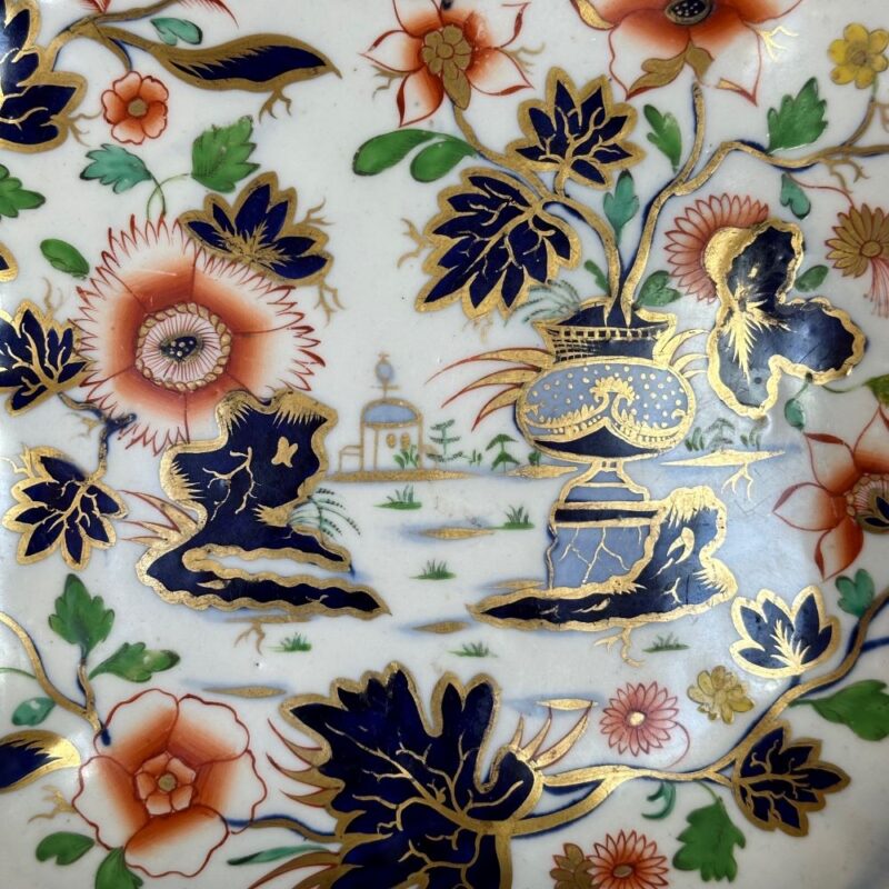 imari plate detail