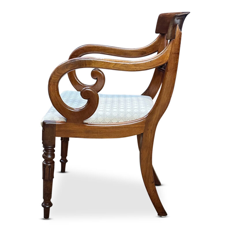 mahogany carver chair side