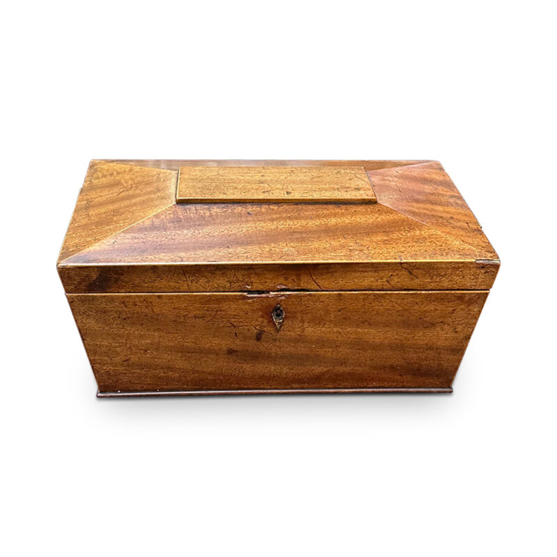 antique mahogany sarcophagus box