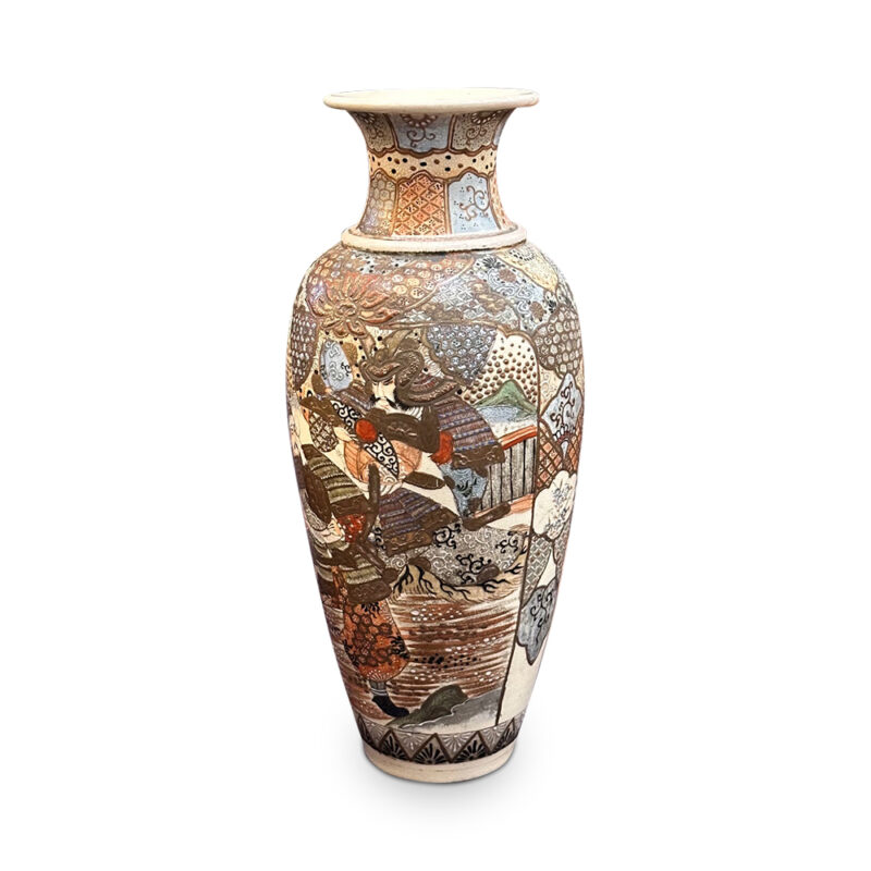 Japanese satsuma vase side