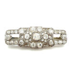 extraordinary Art deco diamond brooch