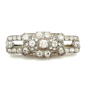 extraordinary Art deco diamond brooch