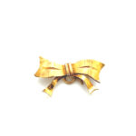 18ct gold bow brooch