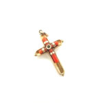 Antique Coral Cross