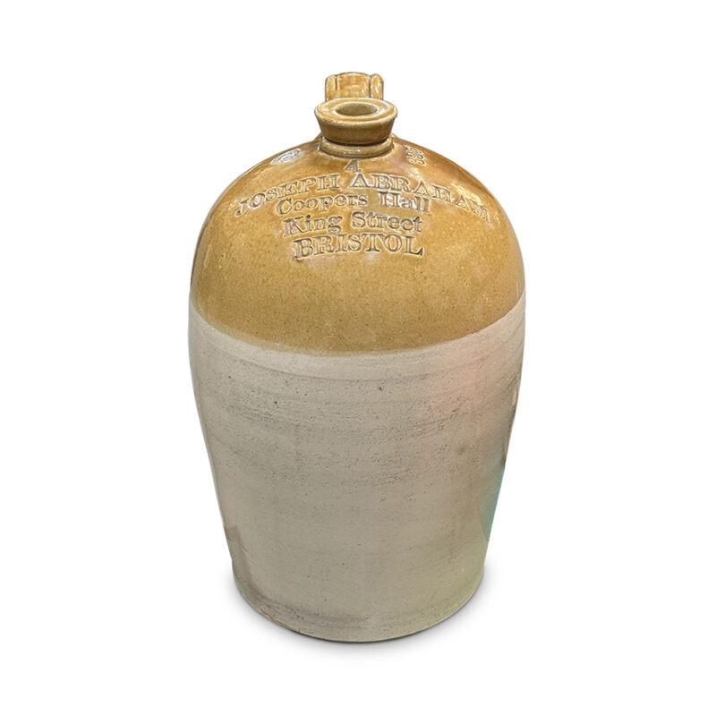 19th century English Demijohn stamped with maker, Bristol