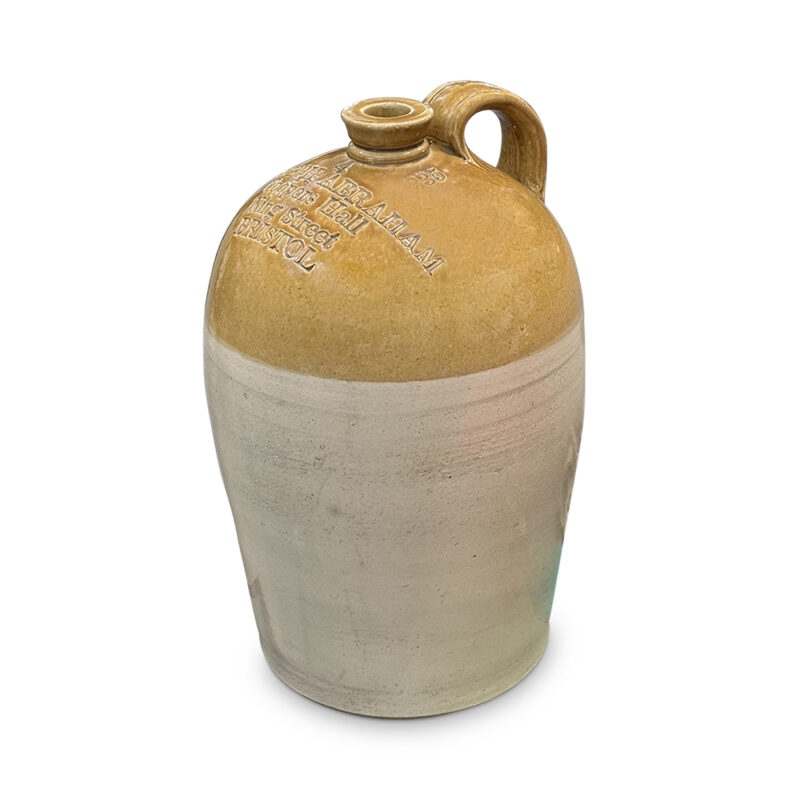 19th century English Demijohn stamped with maker, Bristol