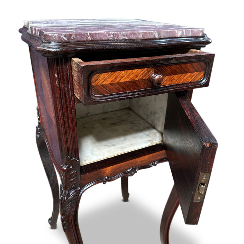 Antique French bedside table