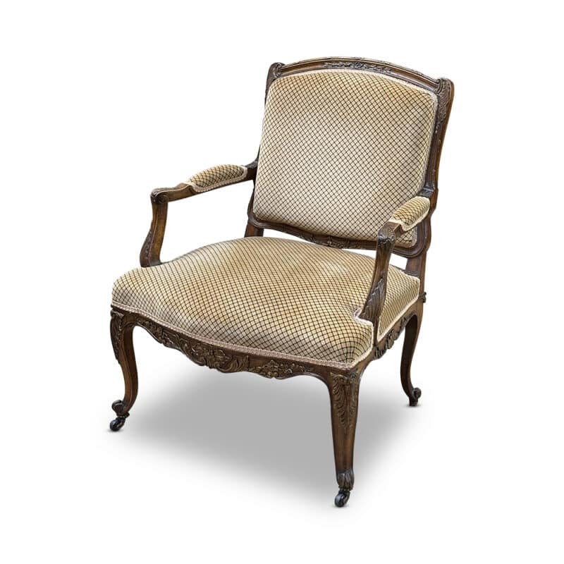 French walnut armchair