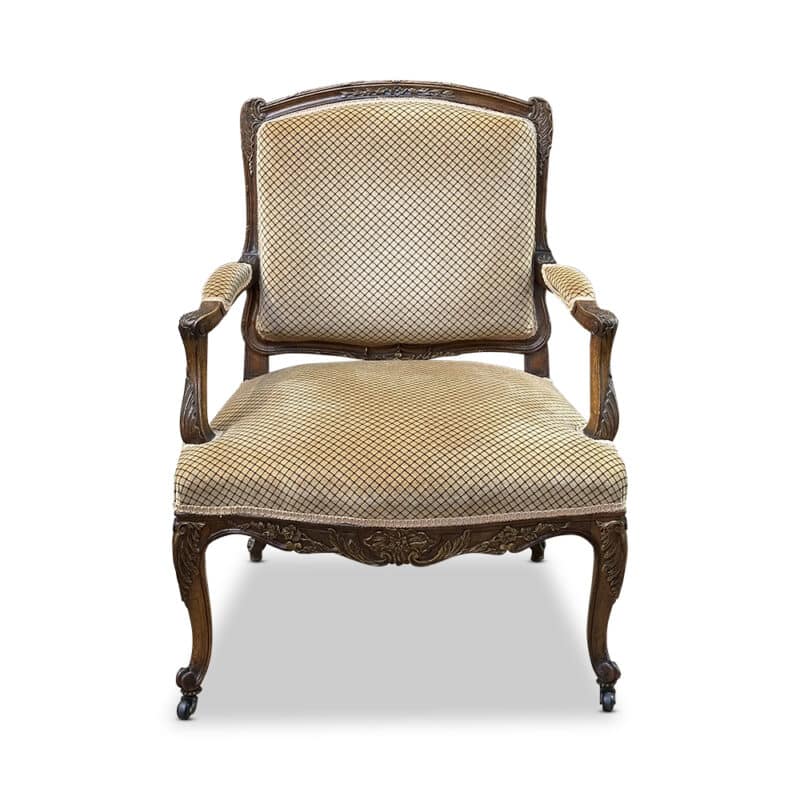 French walnut armchair