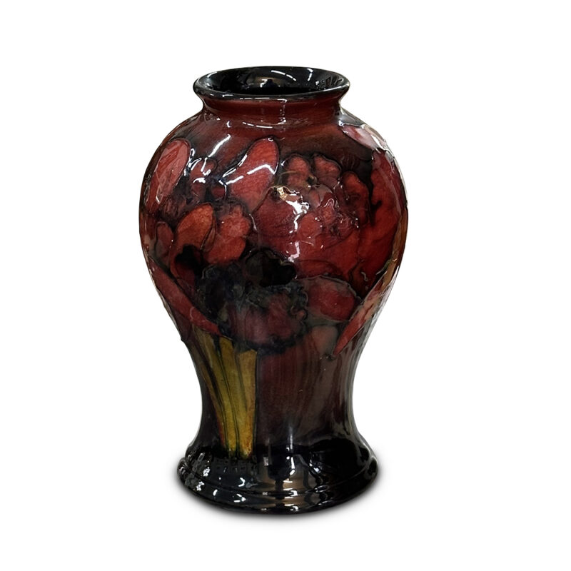 Moorcroft vase flambe orchid