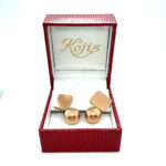 antique Rose gold cufflinks