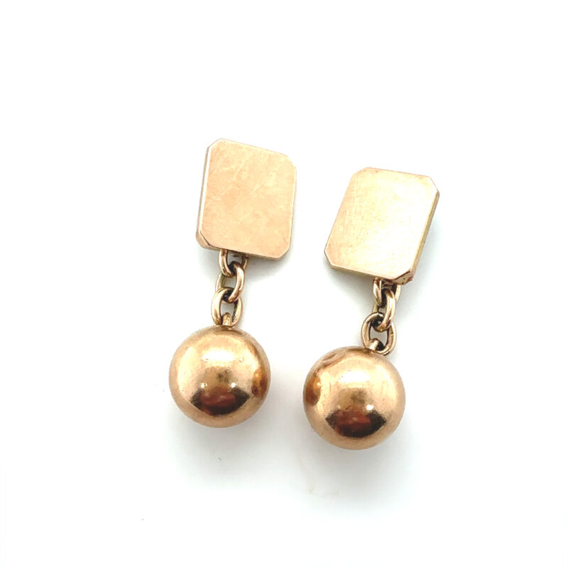 antique Rose gold cufflinks