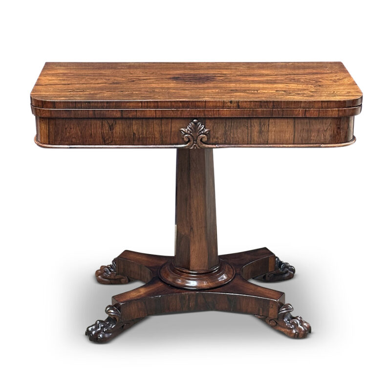 antique rosewood card table