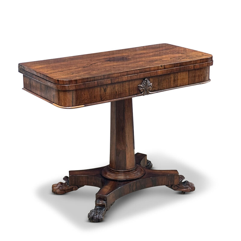 antique rosewood card table