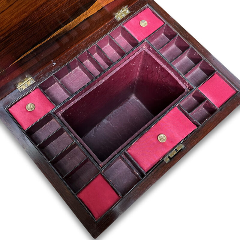 19th century games and sewing table open