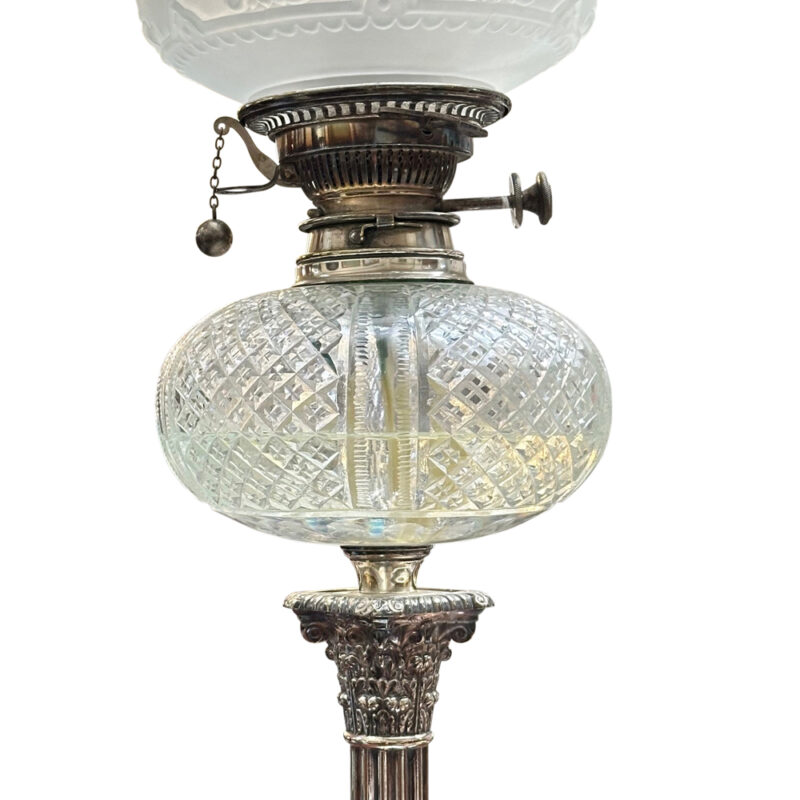 silver banquet lamp