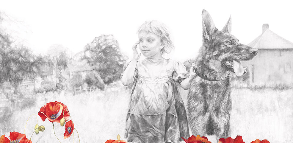 For Gallantry | They Also Served exhibition Sarah Wallace Smith - War Dog Antis artwork