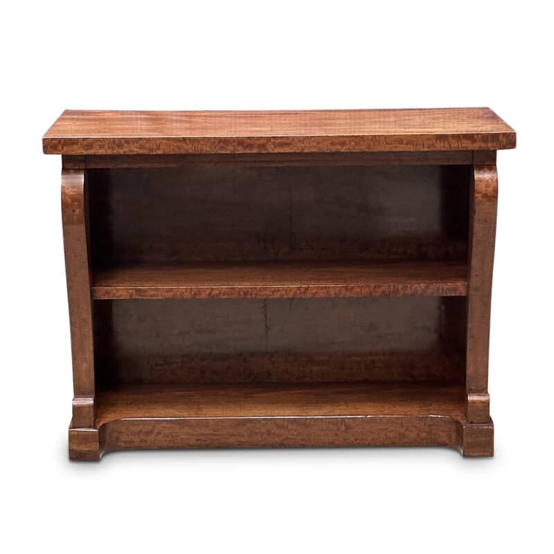 mahogany low bookcase