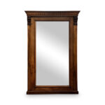 French walnut wall mirror